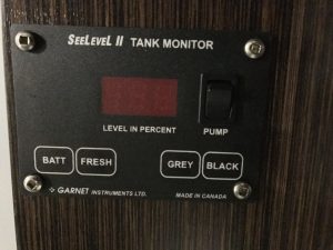 Cirrus 820 Truck Camper Central Systems Control Panel