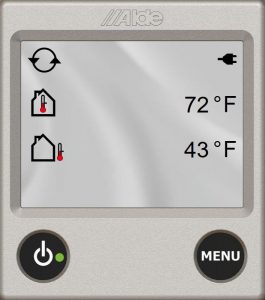 Cirrus 820 Truck Camper ALDE Digital Control Panel
