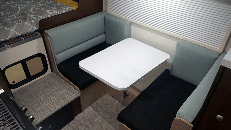 Larger Dining Table in Cirrus 920 Truck Camper